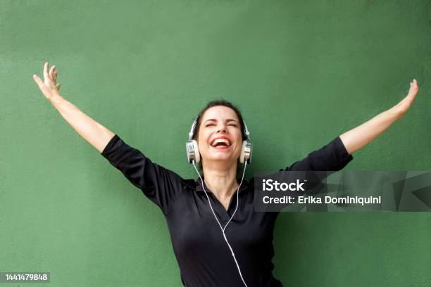Girl In External Photo Stock Photo - Download Image Now - Emotion, One Woman Only, 30-39 Years