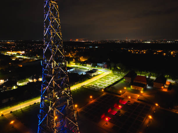 istock Radio station in Gliwice on night. 1441488514