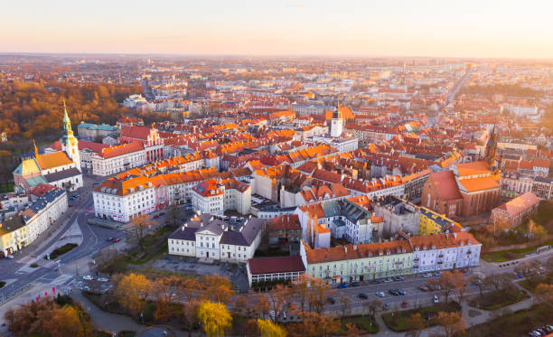 istock Panoramic view from the drone on the city Kalisz. Poland 1441488779