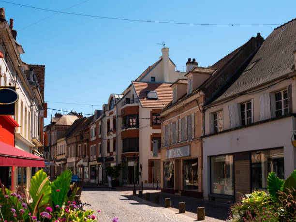 istock Sens old town streets with medieval houses 1441489254
