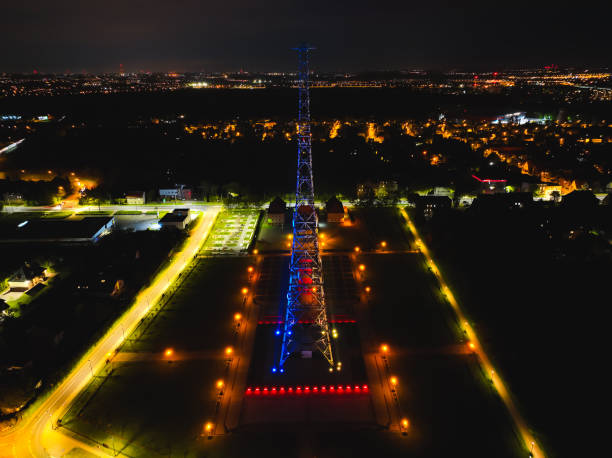 istock Radio station in Gliwice on night. 1441489554