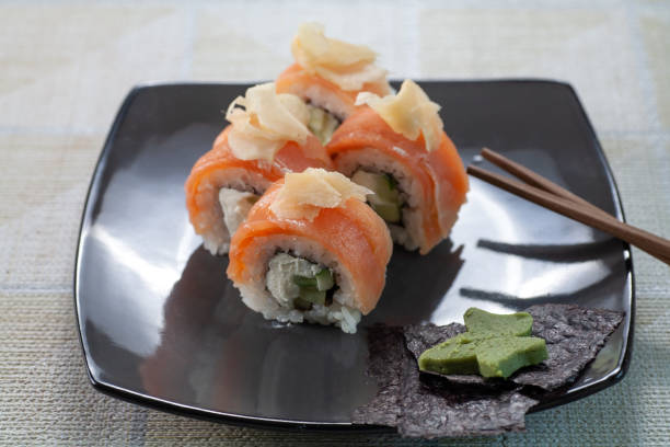 istock The plate contains sushi. 1441495371