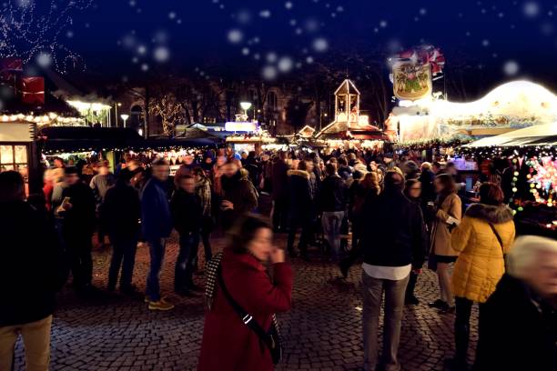 istock Christmas market in the winter 1441500092