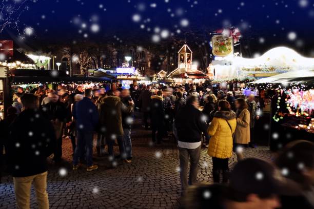 istock Christmas market in the winter 1441500096