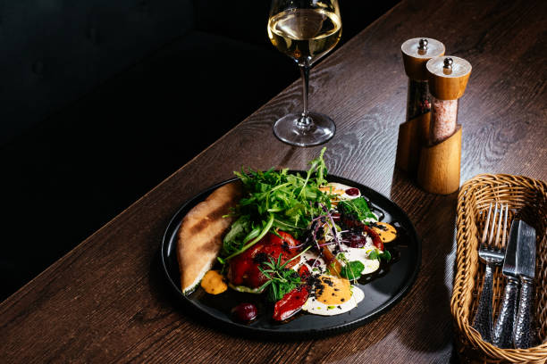 istock grilled vegetables with sauce and toast 1441505138