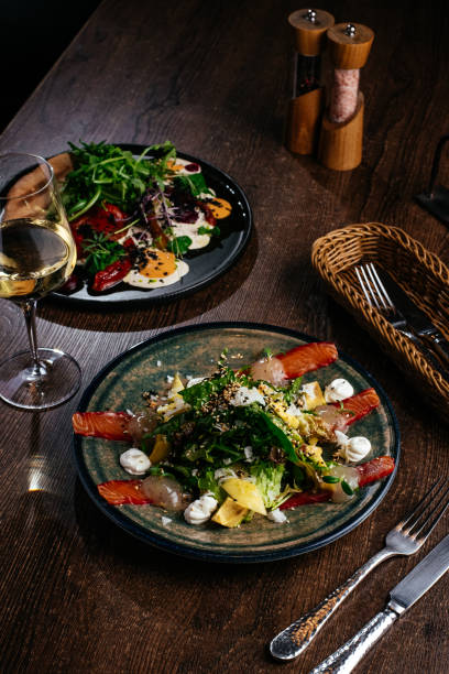 istock salad with salmon vegetables and herbs 1441505141