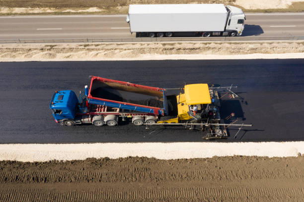 istock Aerial View of Road Construction 1441508398