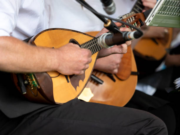 Italian musician playing mandolin