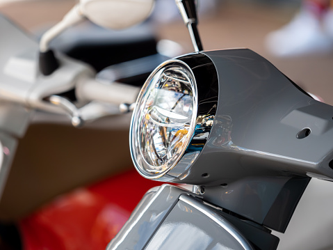 Classic Italian moped headlight
