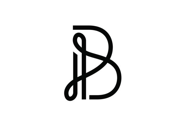 文字b黒い線のベクター画像付きの文字記号 - space to left点のイラスト素材／クリップアート素材／マンガ素材／アイコン素材