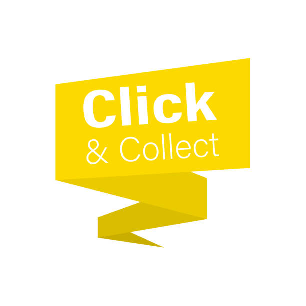 Click and collect on speech bubble Click and collect on speech bubble. 1528 stock illustrations