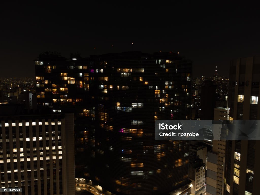 Landscape of the Republic in São Paulo Architecture Stock Photo