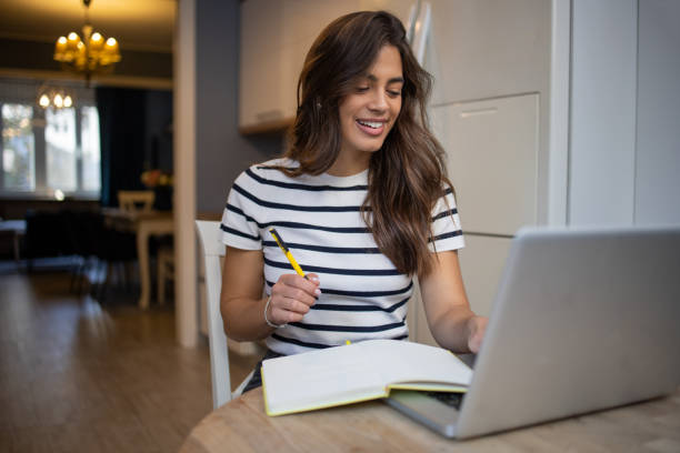 istock Woman working from home 1441534072
