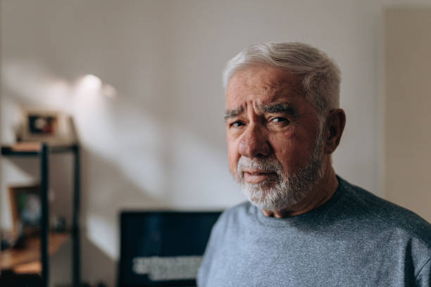 istock Portrait of an elderly man at home 1441546087