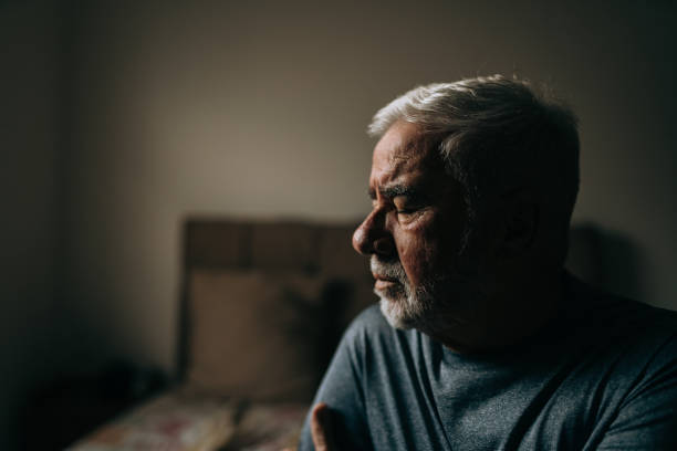 istock Elderly man in the bedroom 1441546126