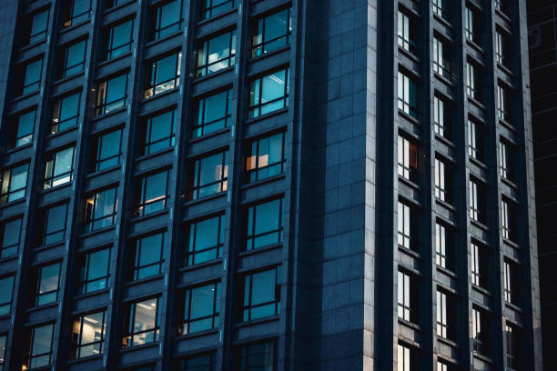 istock Modern skyscrapers in business district 1441551799