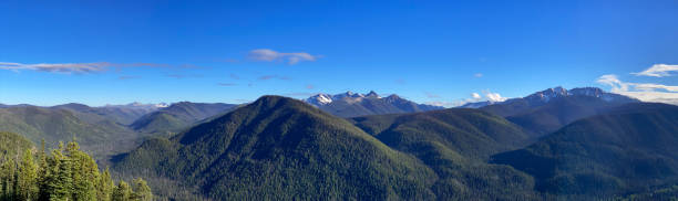 Panoramic Mountain Landscape in EC Manning Provincial Park, British Columbia, Canada. View from Cascade Lookout, BC