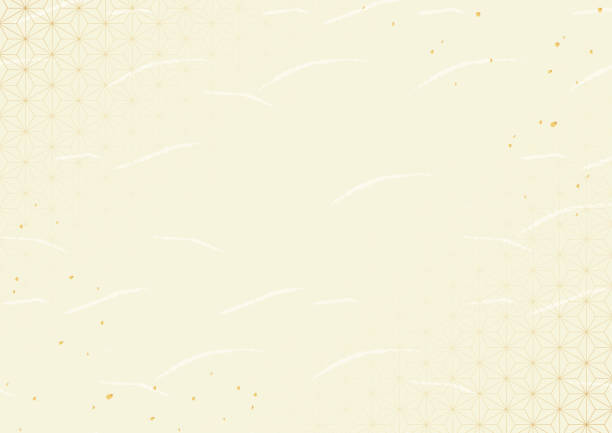 Simple background with Japanese pattern Simple background with Japanese pattern beige background stock illustrations