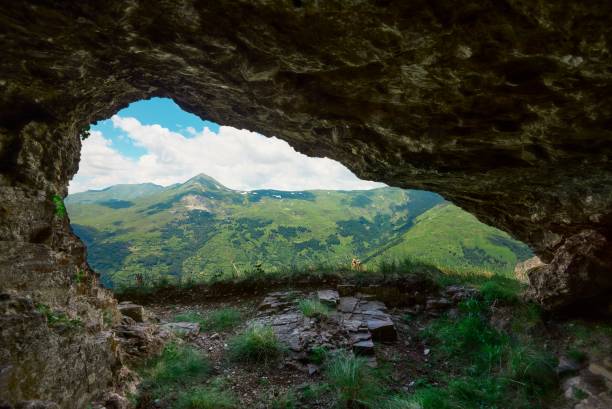 istock View from a cave to National park Sar mountain, Macedonia 1441567438