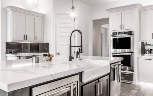 istock View of a kitchen with beautiful, modern interior 1441570227