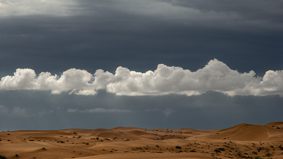 A beautiful shot of the cloud formation after the rain in Sharjah, United Arab Emirates