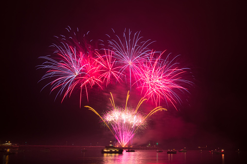 A stunning fireworks display during a fireworks championship in Plymouth, England