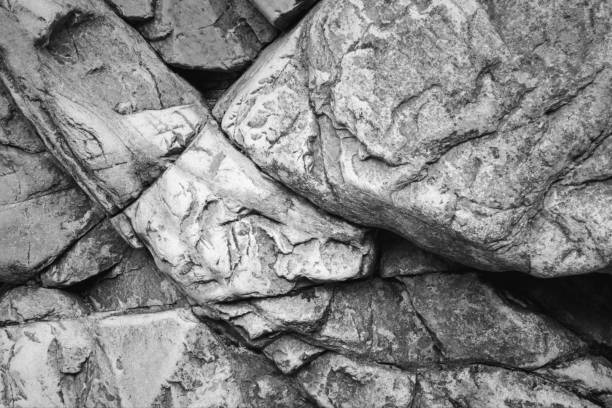 istock Closeup of the gray stone pattern. 1441575750