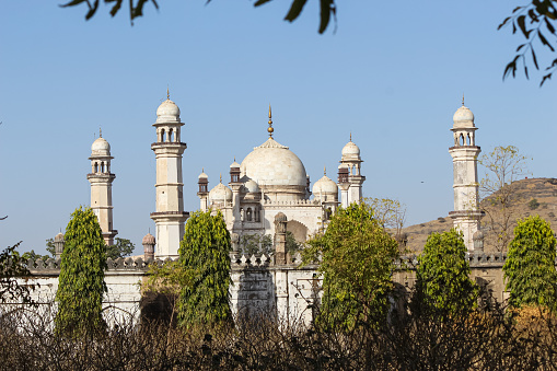 Picture taken from a hot air balloon of the city palace complex, Udaipur