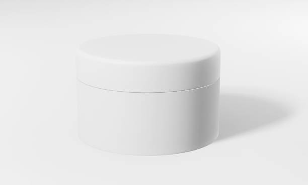 istock 3D rendering of a white cosmetic jar on a plain white background 1441577309