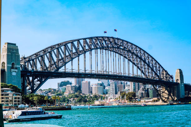 istock Bridge over a river in Sydney, Australia 1441577680
