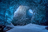 Beautiful ice cave in Vatnajokull, Iceland