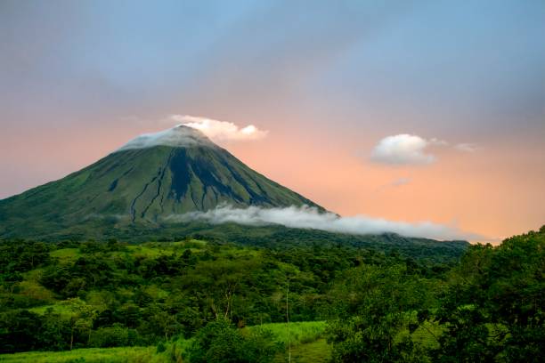 istock Beautiful view of a mountain in greenery on the sunset 1441579921