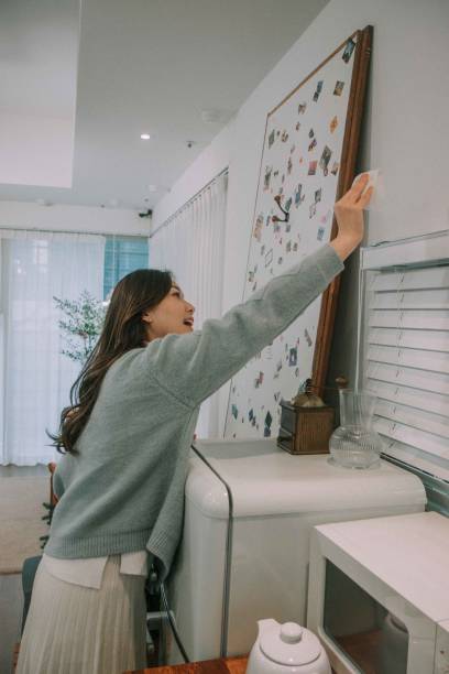 istock Young South Korean female doing a housework 1441580841