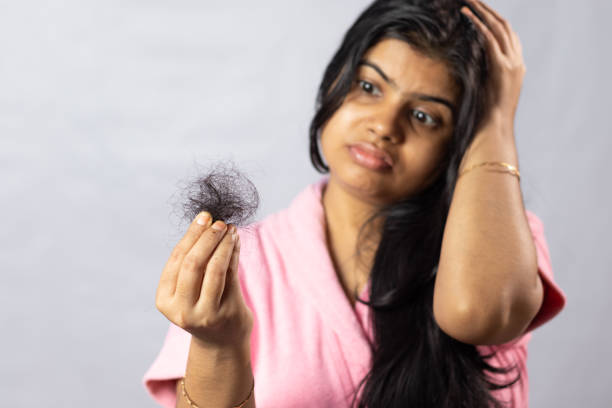 istock Hair problem of indian woman 1441581625