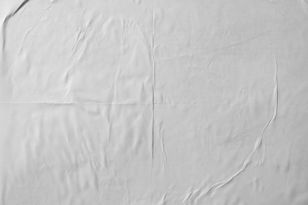 white wheat paste poster style texture background - affisch bildbanksfoton och bilder