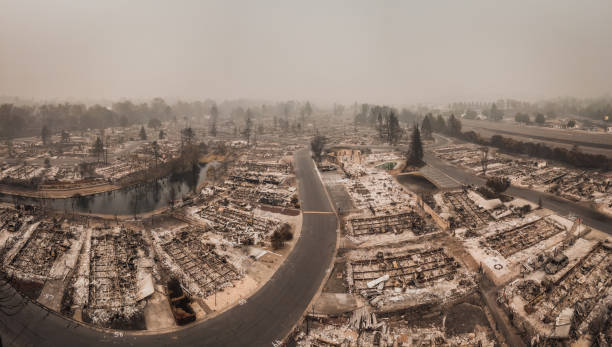 istock Fire Destroys many people's livelihoods and flips their lives upside down after fire had blown by 1441582395