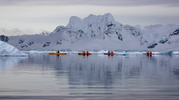 istock Kayaking mountain in Antarctica 1441583605