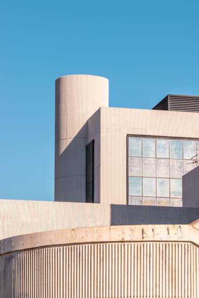 istock Abstract building against the blue sky in Genoa 1441585127