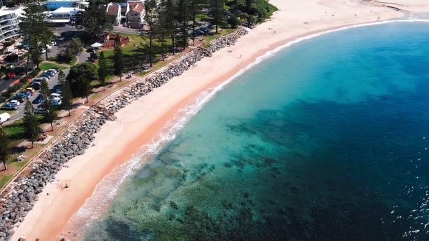 istock Breathtaking bird's eye view of tranquil coastline 1441587101
