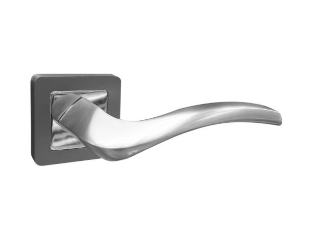 istock Door handle element close up. Door handle isolatedon white background. Concept of accessories for interior design home interior 1441587418