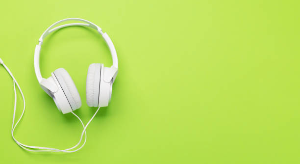 istock Headphones on green 1441600139
