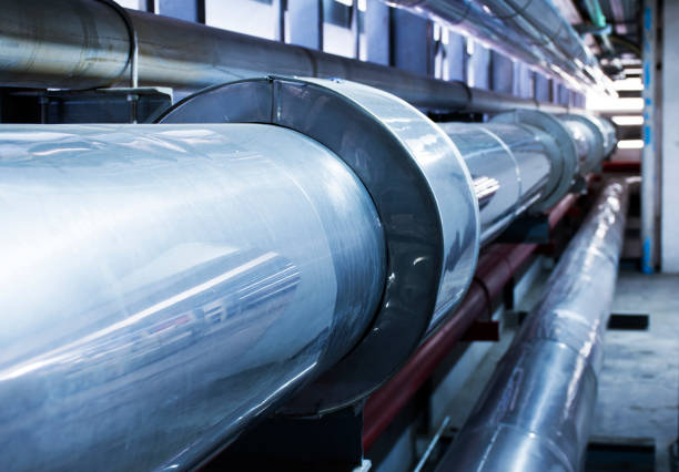 istock Gas pipelines for industrial plants 1441608800