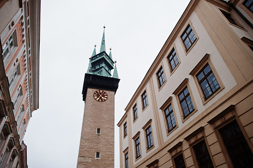 Town hall tower, Znojmo, southern Moravia, Czech republic.