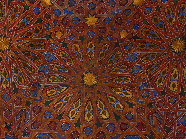istock Painted ceiling, Bahia Palace, Marrakech, Morocco 1441611456