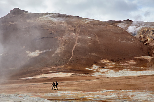 Námafjall Mountain at Hverir Geothermal Area in North Iceland
