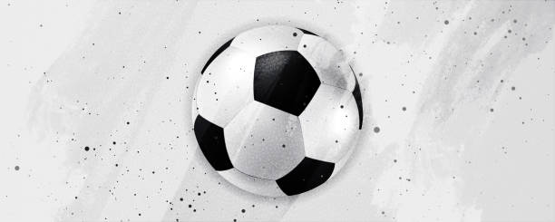 Grey white grunge football background with soccer ball Grey white grunge football background with soccer ball. Vector design georgia football stock illustrations