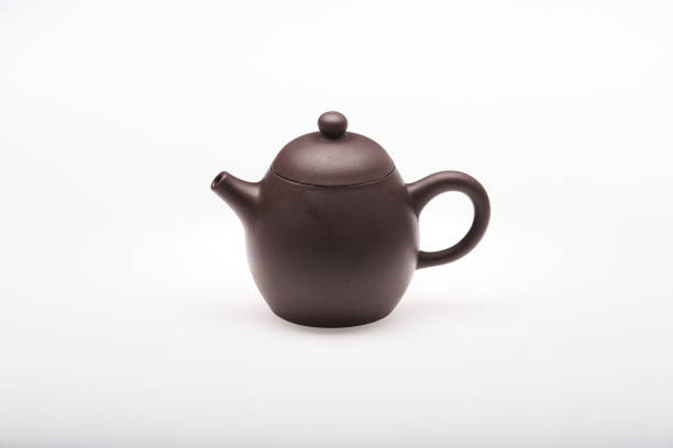 istock Chinese deep brown teapot isolated on white background; studio shot. 1441617502