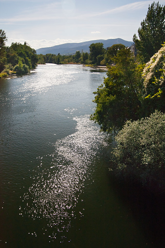 Barco de Valdeorras  landscape, Sil river in Valdeorras, Ourense province, Galicia, Spain,
