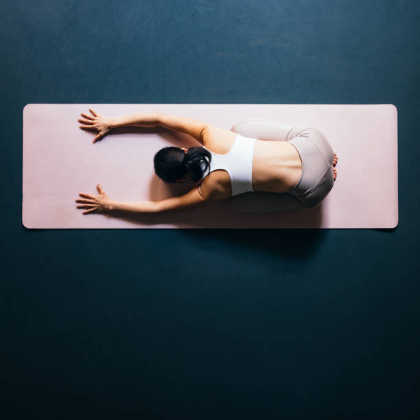 istock High Angle View Of Unrecognizable Woman Doing Warm Up Exercise 1441634711