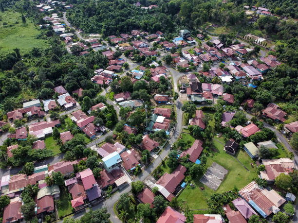 istock Aerial View PT KPC green housing complex 1441635844